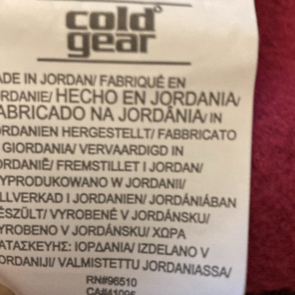 Under Armour mens XXL cold gear quarter zip pullover deep burgundy - Picture 5 of 10